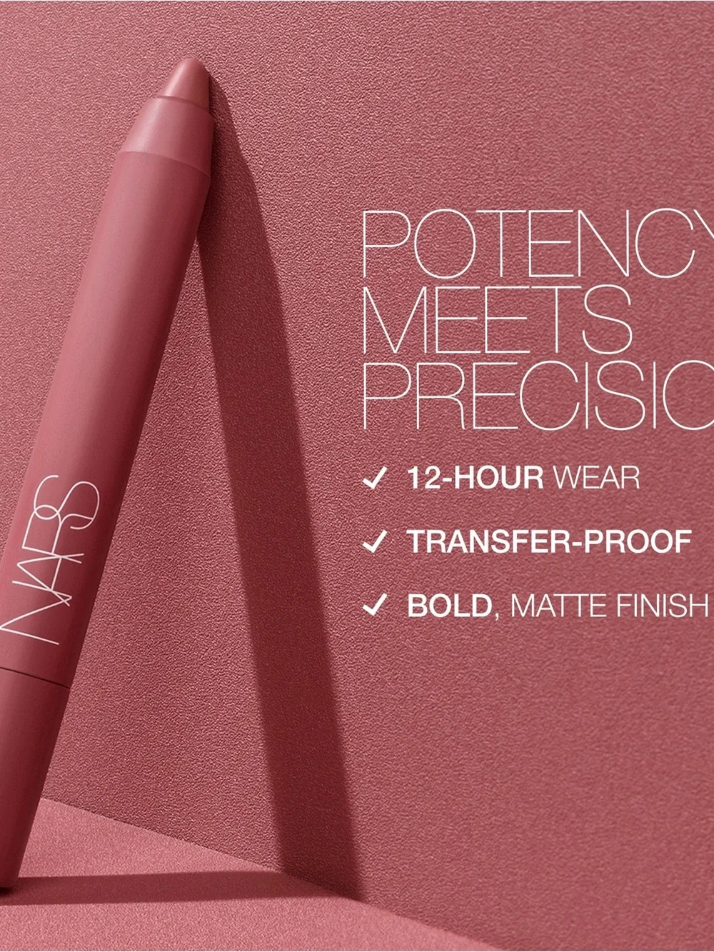 NWT NARS Powermatte High Intensity Lip Pencil - American Woman - size 2.4g